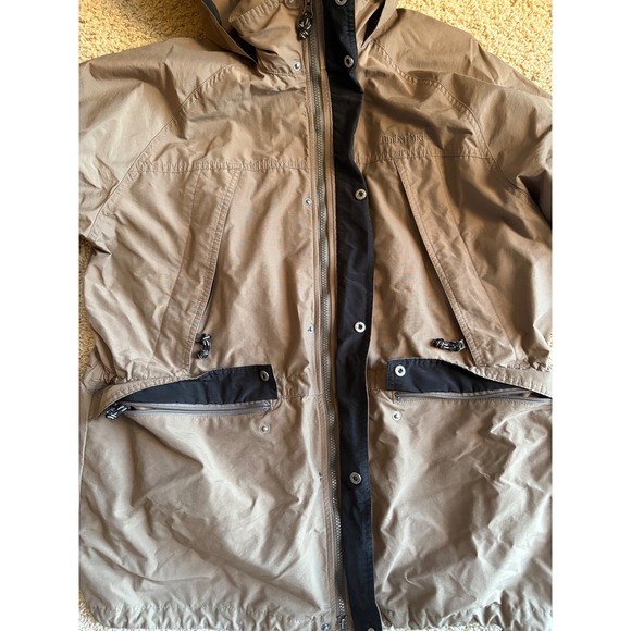 Timberland Mens XL Tan Hood Parka Jacket Lightweight Waterproof Casual Outerwear - Picture 8 of 11
